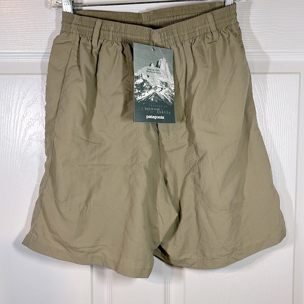 NWT 🔥Patagonia Tropical Flats SHORTS Travel Featherweight Mens S Unisex Vintage